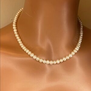 Saur Sterling Pearl Necklace
